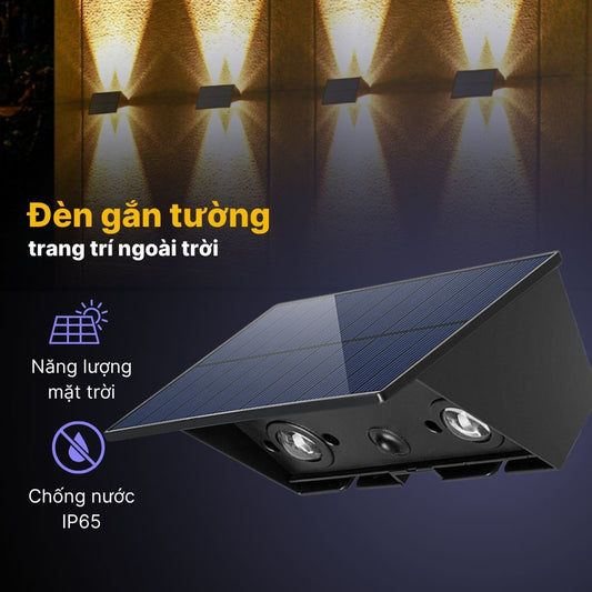 Đèn Hắt Tường Năng Lượng Mặt Trời DSV04 Trang Trí Ngoại Thất Đẳng Cấp CabiQ