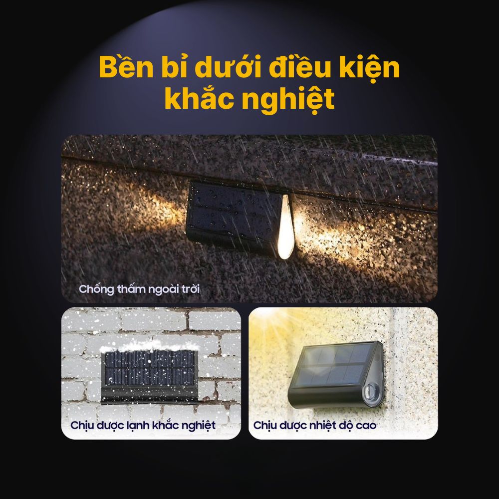 Đèn Bậc Thang Năng Lượng Mặt Trời DSV02 Trang Trí Đa Năng CABIQ