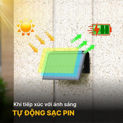 Đèn Hắt Tường Năng Lượng Mặt Trời DSV04 Trang Trí Ngoại Thất Đẳng Cấp CabiQ