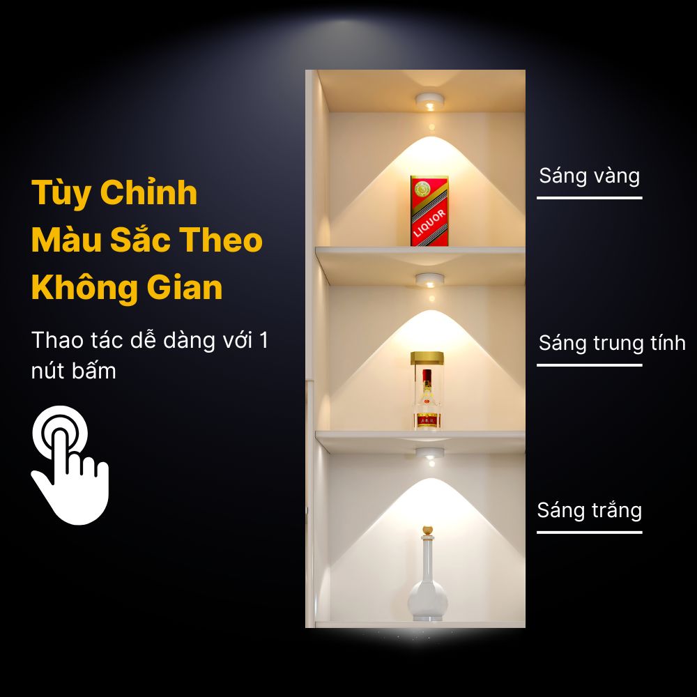 Đèn LED Cảm Biến Spotlight Mini CabiQ Premium CAB04