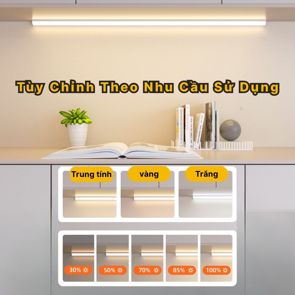 Đèn LED Thanh Cảm Biến Góc Vuông CabiQ Premium CAB03