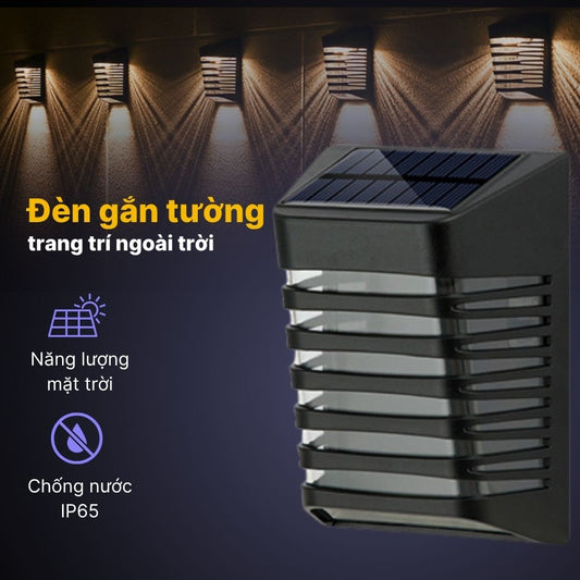 Đèn Hắt Tường Năng Lượng Mặt Trời DSV03 Trang Trí Ngoài Trời CabiQ