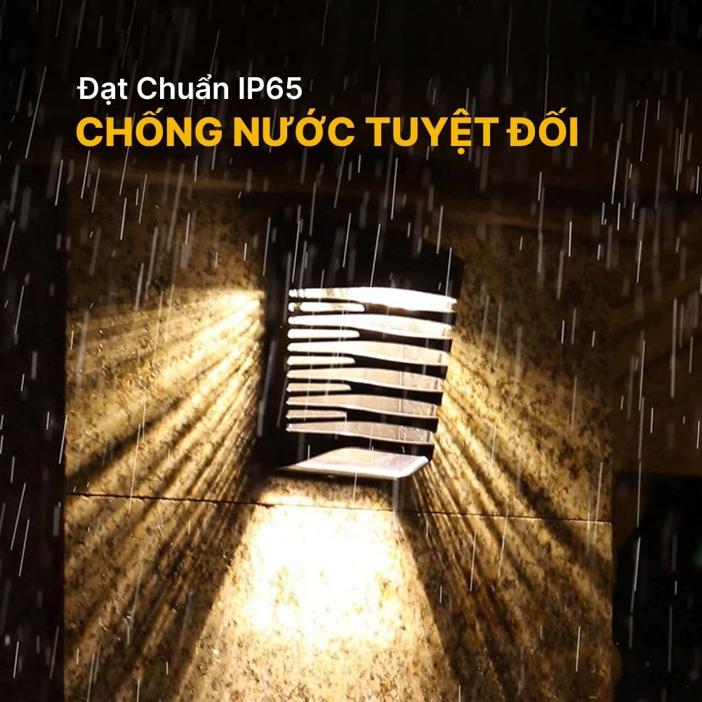 Đèn Hắt Tường Năng Lượng Mặt Trời DSV03 Trang Trí Ngoài Trời CabiQ