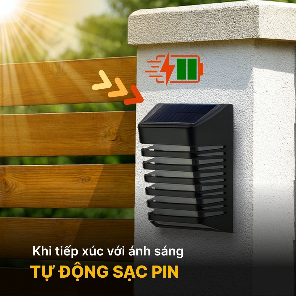 Đèn Hắt Tường Năng Lượng Mặt Trời DSV03 Trang Trí Ngoài Trời CabiQ